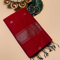 SU 571 - Maroon Golden Black Tasal Saree