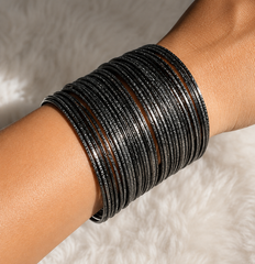 SILVER GLEAM BANGLES (SJ 109)