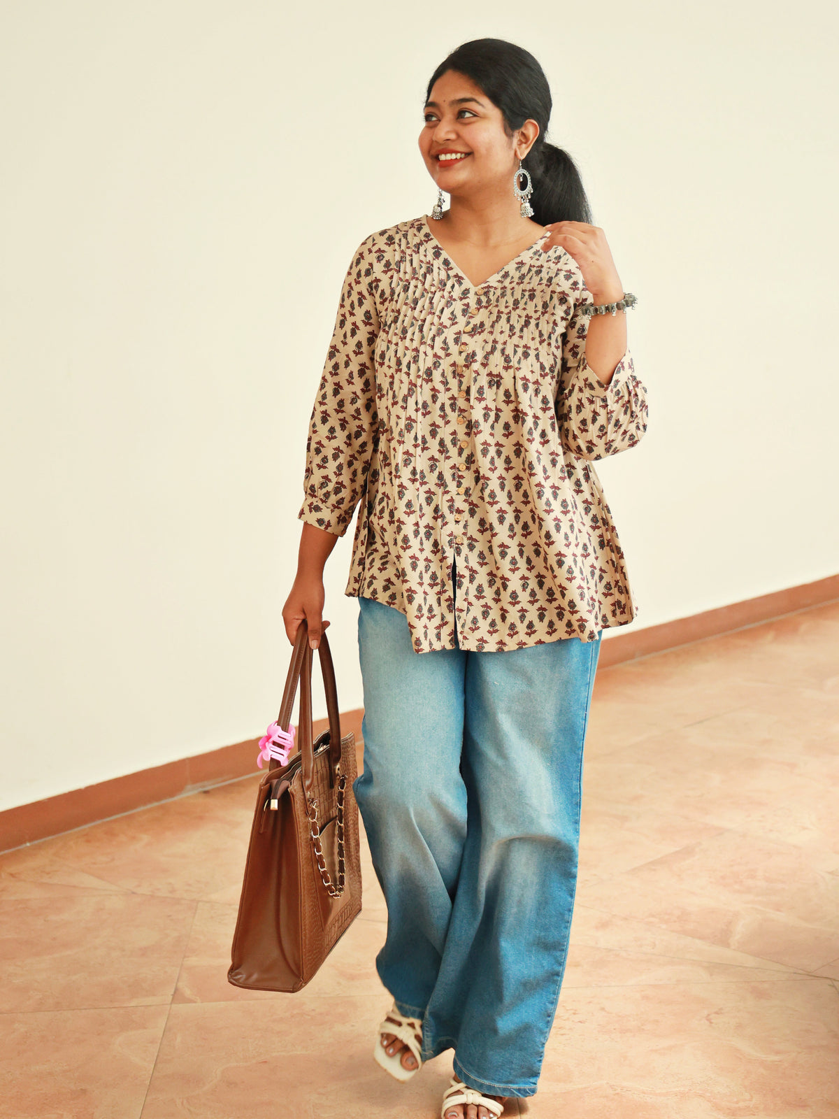 Stylish Neutral Mood Short Kurti - SU 428