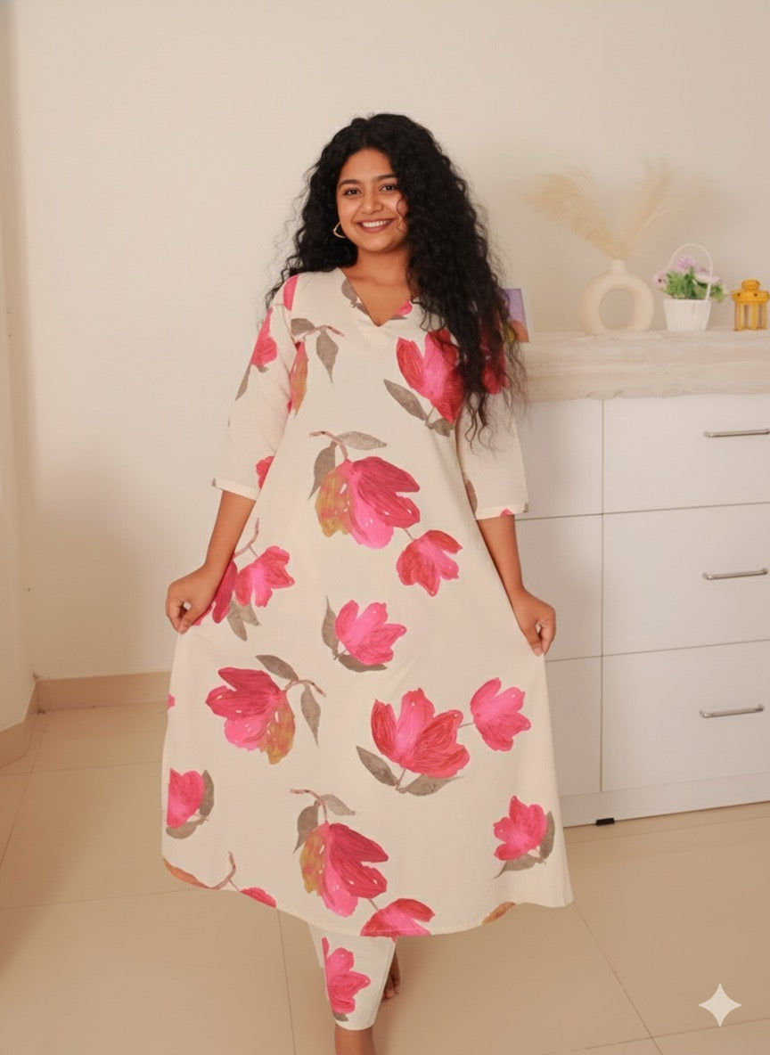 ROSEWOOD CHARM CO ORD SET (SU 654) sleeves available