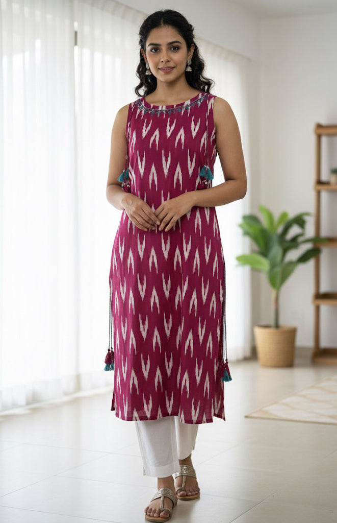 MAGENTA FLAME CHARM TOP (SU 435)