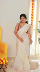 Palazhi rose gold saree