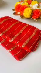 Orange Malar saree