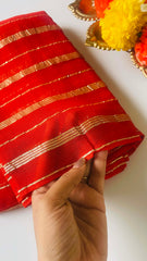 Orange Malar saree