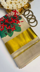 Red Chethipoo Saree