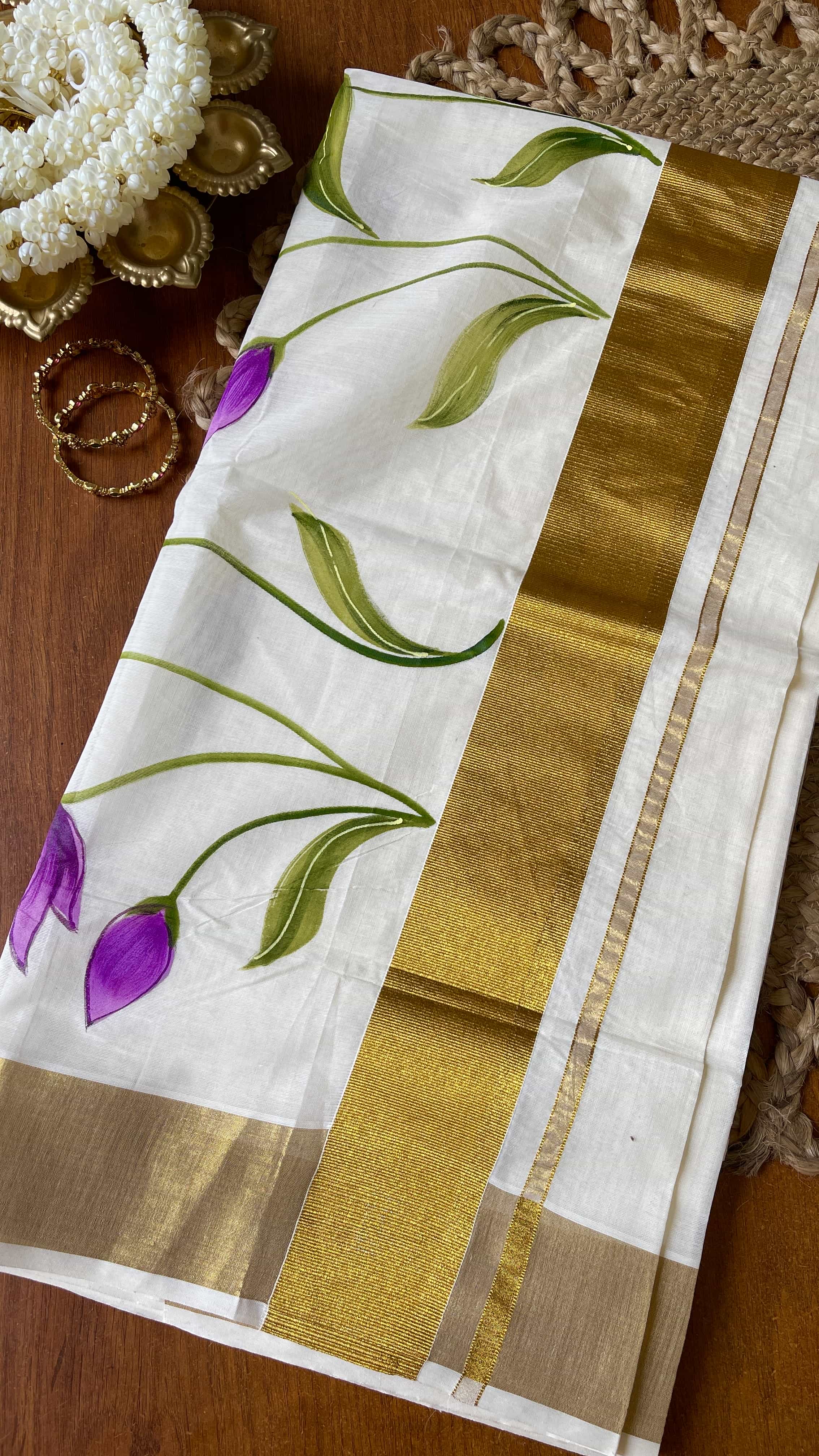 Lavanya Hand Painted Saree
