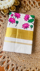 Kamalam Hand Printed Saree