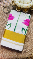 Kumudam Hand Painted Saree