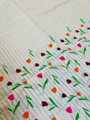 Poonthennal Stripes Set Saree