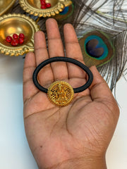 Temple Design Golden Hair Tie