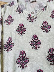MAGENTA TREE MIRROR WORK DESIGN TOP - SU 611