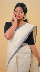 Black Puliyalikkara Set Saree