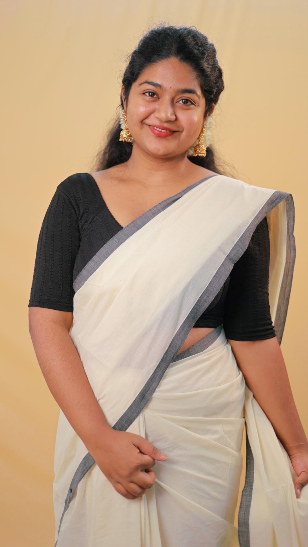 Black Puliyalikkara Set Saree