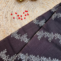 Su 557 Brown Vijithra Silk Saree