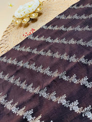 Su 557 Brown Vijithra Silk Saree