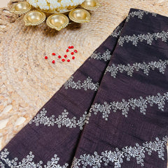 Su 557 Brown Vijithra Silk Saree