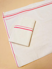 Pink Puliyilakkara Set Mundu