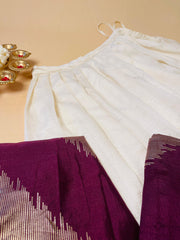 Vedhika Dark Purple Dhavani Set