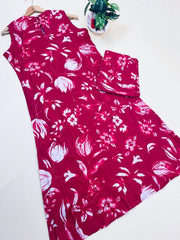 Rosy Red Co-ord Sset (Sleeves Attached)