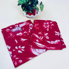Rosy Red Co-ord Sset (Sleeves Attached)