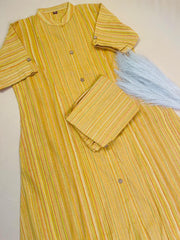 Yellow Khadi 2 Piece Set