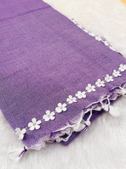 Lavender Cotton Saree