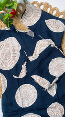 Navy Blue Mandala Print Cob Ord Set