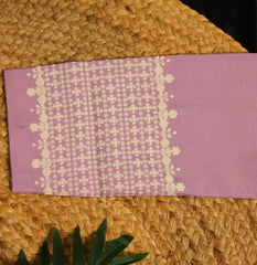 PURPLE GREY  V -NECK KURTHI TOP WITH STONE WORK (SU 161)