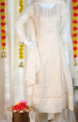 HAKOBA OFF WHITE WITH GOLDEN SALWAR SUIT