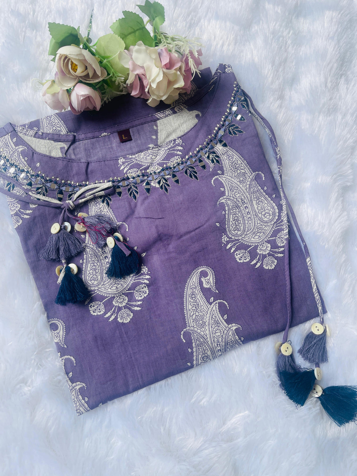 VOILET FLORAL CHARM TOP - SU 397