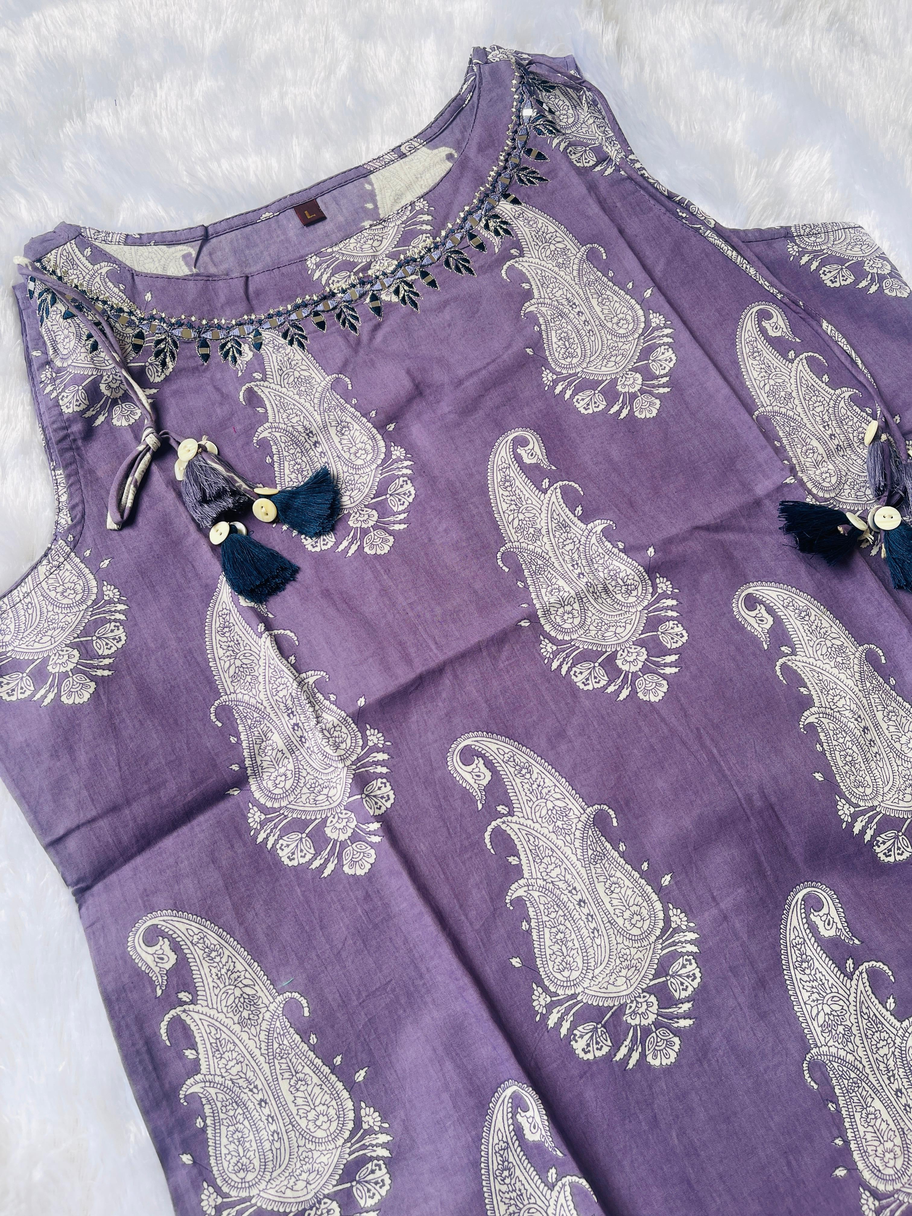VOILET FLORAL CHARM TOP - SU 397