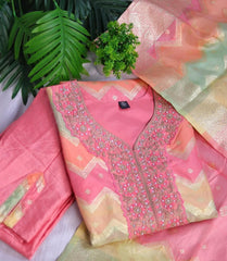 MULTICOLOURED SALWAR SUIT(Sleeves available)(SU- 261)