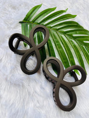 MANDARA HAIR CLAW CILP COFFEE BLACK ( SJ 75 ) ( 1 count )