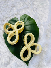 MANDARA HAIR CLAW CILP OFF WHITE ( SJ 75 ) ( 1 count )