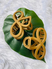 MANDARA HAIR CLAW CILP BROWN ( SJ 75 ) ( 1 count )