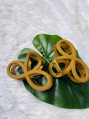 MANDARA HAIR CLAW CILP BROWN ( SJ 75 ) ( 1 count )