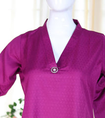 VADA MALLI  PURPLE COLOUR V NECK KURTHI TOP (SU 236)