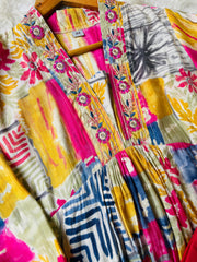 YELLOW AND MAGENTHA COLOUR 2-piece set (SU 43)