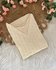 OFF WHITE PUFF SLEEVE HAKOBA FROCK (SU 307)