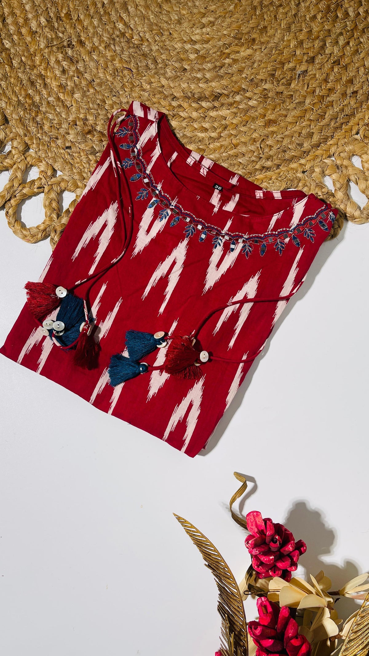 RED FLAME CHARM TOP (SU 402)
