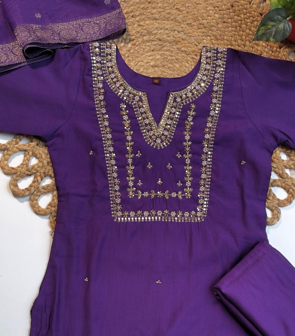 ZEHNAB EMBROIDERY PREMIUM SALWAR SUIT (SU 328)