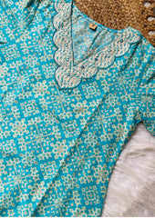 CORAL CYAN THREE PEICE SET (SU 314)