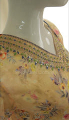 YELLOW FLORAL ANARKALI SET (SU 70)