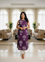 VOILET FLORAL CHARM TOP (SU 439)