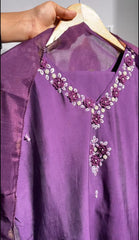 GRAPE PETALS SALWAR 3 PIECE SET (SU 393)