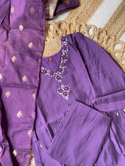 GRAPE PETALS SALWAR 3 PIECE SET (SU 393)