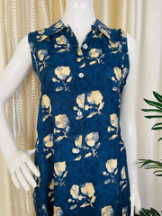 BLUE PETAL CHARM DRESS WITH BACK TIE (SU 624)