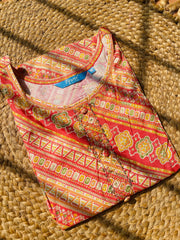 MAJENTA KURTHI WITH FRONT BUTTON & BEADS (SU 620)