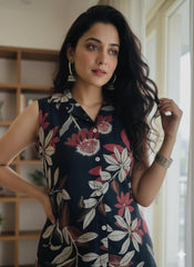 DUSKY FLORAL CO ORD SET (SU 663)