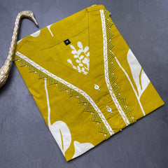 LIME GREEN SHORT KURTHI (SU 674)